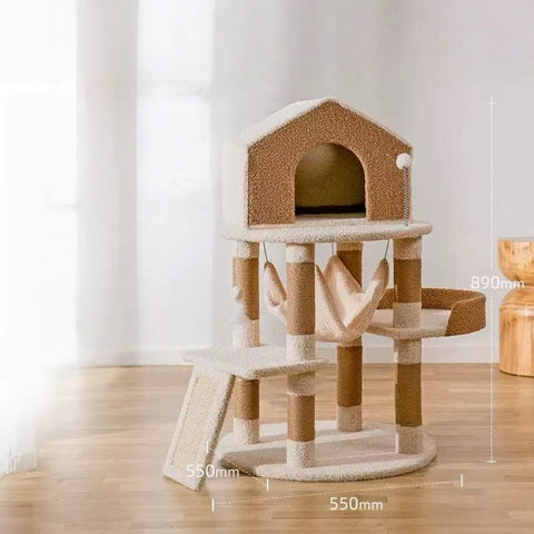 Beige Cat Tree Tower