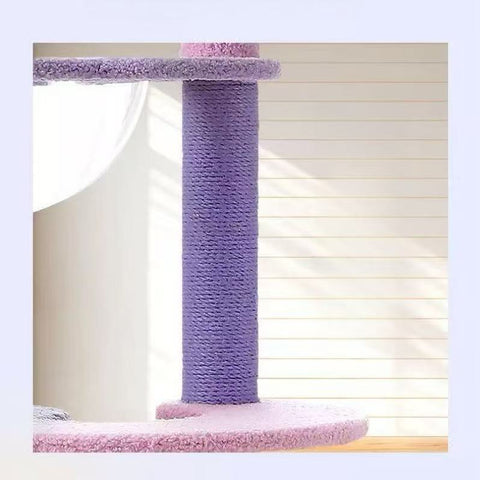 MARTINA 108-165cm Star & Cloud Cat Tree Climbing Frame