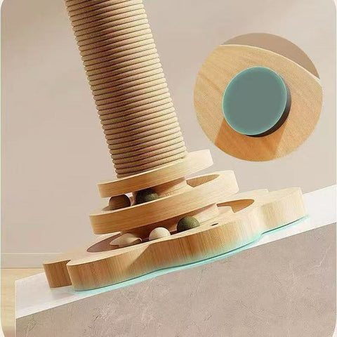 Image of the non-slip parts of Cat Scratching Post with Catnip Ball Toys - Pets Villa.