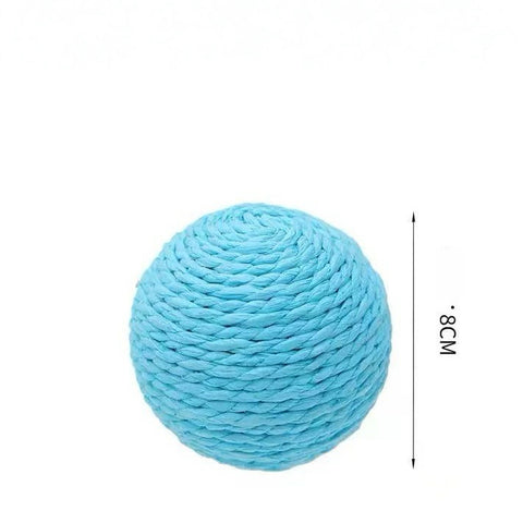 Image of a size chart of Large Sisal Cat Ball Assorted - Pets Villa.