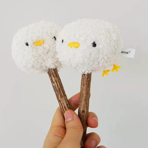 Front image of PURROOM Little Chick Matatabi Stick Cat Toy - Pets Villa.
