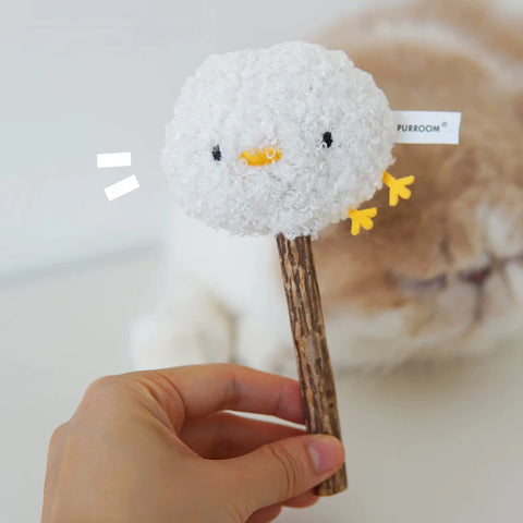 Single image of PURROOM Little Chick Matatabi Stick Cat Toy - Pets Villa.