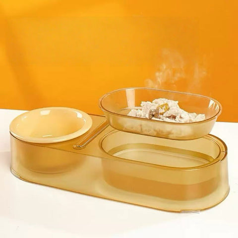 Image of warm food in SOFT ZOO Chubby Mixing Spoon and Bowl Set - Pets Villa.