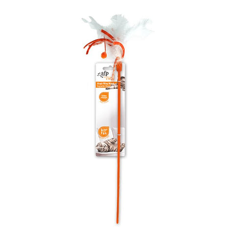 ALL FOR PAWS Magic Wing Wand Cat Toy – Side View