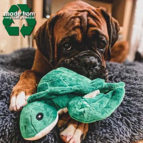 ANCOL Made From Turtle Plush Dog Toy – Eco-Friendly & Fun