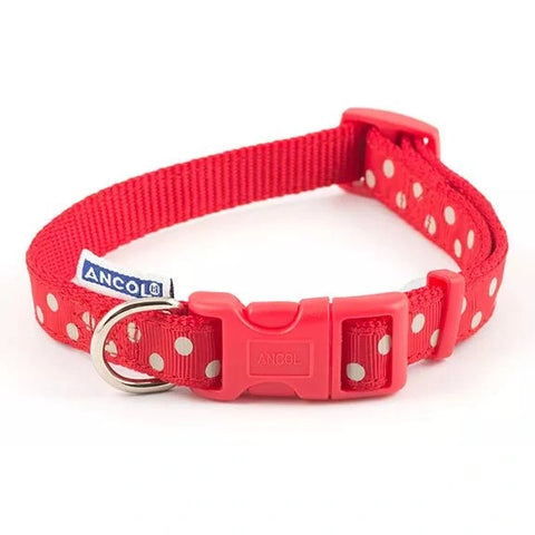 ANCOL Vintage Polka Dog Collar - Pets Villa