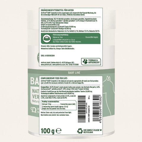 ANIFORTE BARF Complete - Raw Cat Food Supplement 100g - Pets Villa