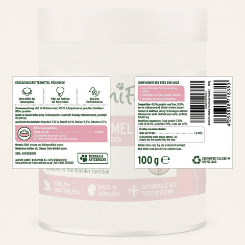 ANIFORTE Bladder Formula Powder 100g For Incontence in Dogs - Pets Villa