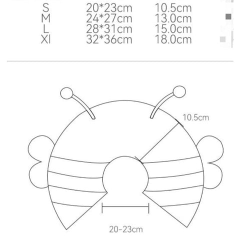 Bee Design Pet Elizabethan collar - Pets Villa