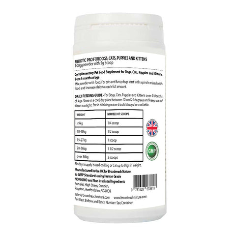 BROADREACH NATURE Fibiotic Pro for Cats and Dogs 100g Powder - Pets Villa