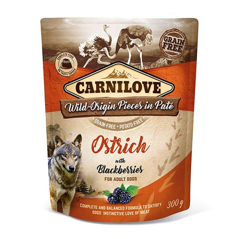 CARNILOVE Dog Ostrich with Blackberries Wet Food - Pets Villa