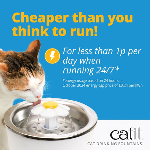 CATIT Stainless Steel Flower Water Fountain 3L - Pets Villa