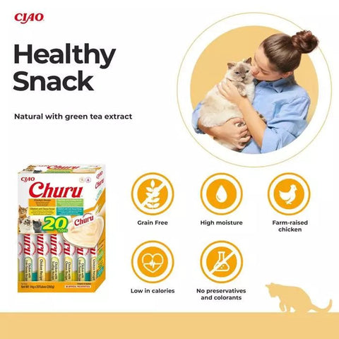 CHURU Cat Treat Variety Box Chicken Flavour 20x14g - Pets Villa