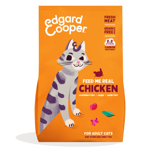 EDGARD & COOPER Cat Adult Cat Fresh Chicken Dry Food - Pets Villa