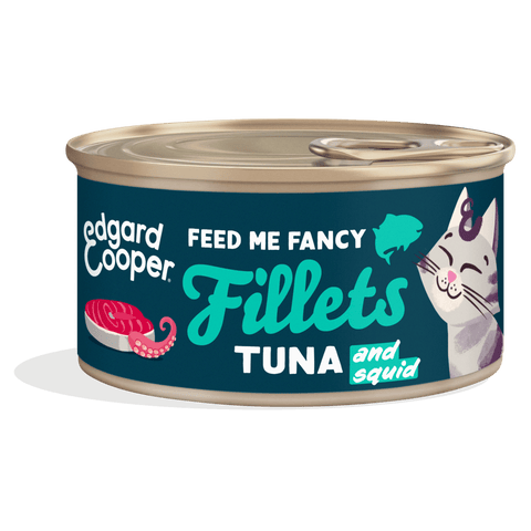 EDGARD & COOPER Cat Tuna and Squid Fillets Complementary Food - Pets Villa