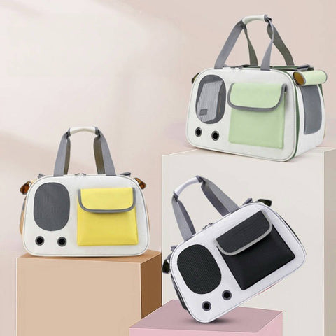 Foldable Mesh Pet Travel Bag - Pets Villa