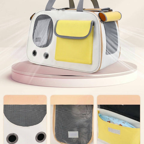 Foldable Mesh Pet Travel Bag - Pets Villa