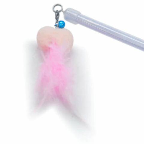 Interactive Golden Fish Cat Wand – Pink & Purple Teaser by AMY&CAROL