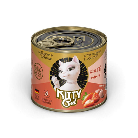 KITTY CAT Diva Effect Pate with Salmon and Poultry 200g - Pets Villa