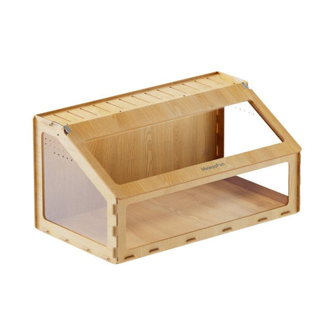 MEWOOFUN Large Wooden & Acrylic Hamster Cage - Pets Villa