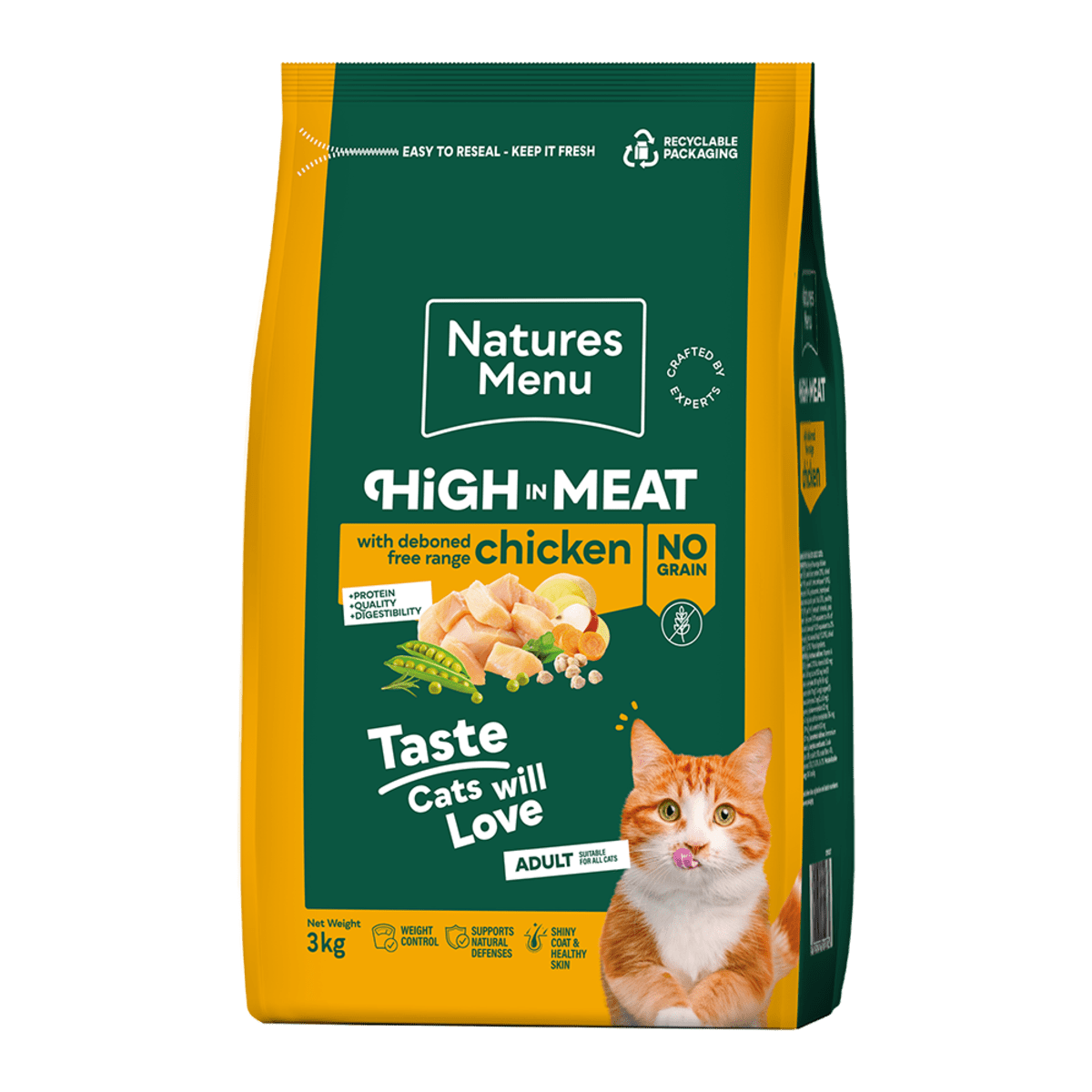 NATURES MENU Cat High in Meat with Chicken Dry Food | Pets Villa