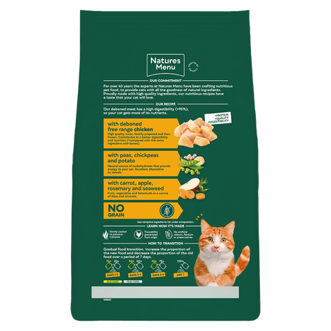 NATURES MENU Cat Dry High in Meat with Deboned Free Range Chicken Dry Food - Pets Villa