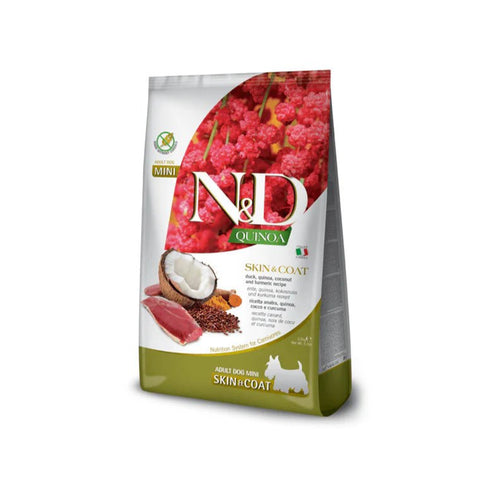 N&D Farmina Dog Quinoa with Duck and Coconut for Mini Adult Dog 2.5kg - Pets Villa