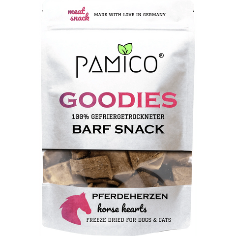 PAMICO Goodies Freeze - Dried Horse Hearts 50g - Pets Villa