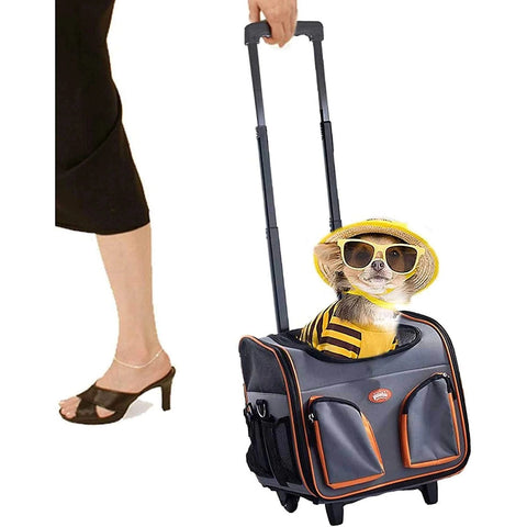 PAWISE Travel Trolley Bag for Pets - Pets Villa