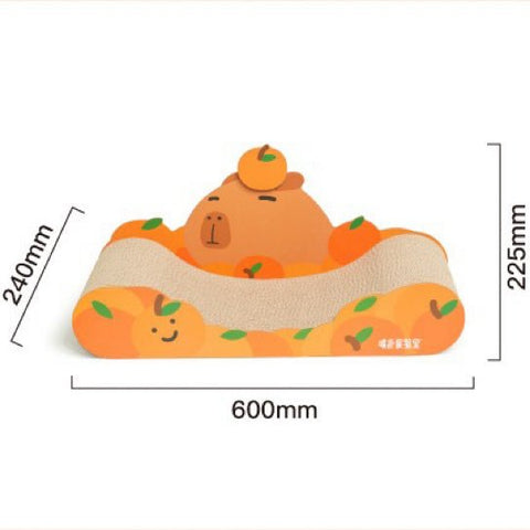 PURLAB 60cm Capybara Cat Scratcher - Pets Villa