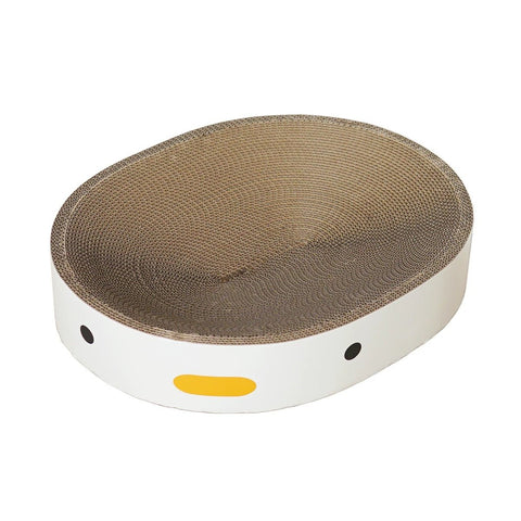 PURROOM Little Chicken Oval Cardboard Scratcher - Pets Villa