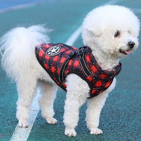 Red Checked Pet Coat - Pets Villa