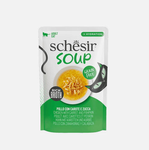 SCHESIR Cat Soup Chicken with Carrot and Pumpkin 40g - Pets Villa