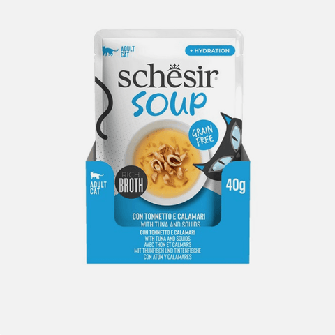 SCHESIR Cat Soup with Tuna and Squids 40g - Pets Villa