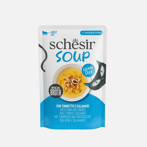 SCHESIR Cat Soup with Tuna and Squids 40g - Pets Villa