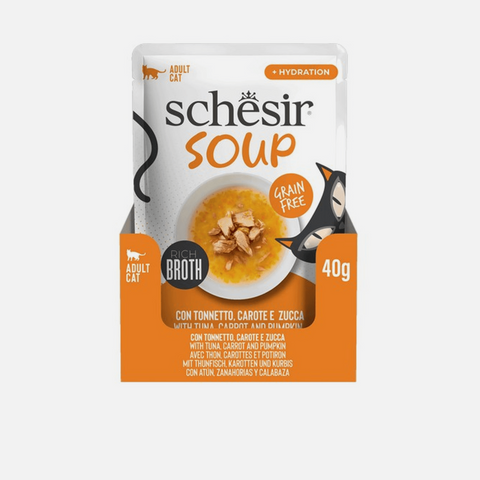 SCHESIR Cat Soup with Tuna, Carrot and Pumpkin 40g - Pets Villa