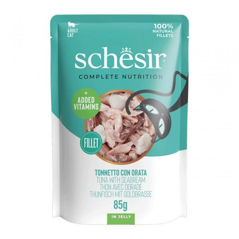 SCHESIR Complete Nutrition Tuna Fillet with Sea Bream in Jelly - Pets Villa