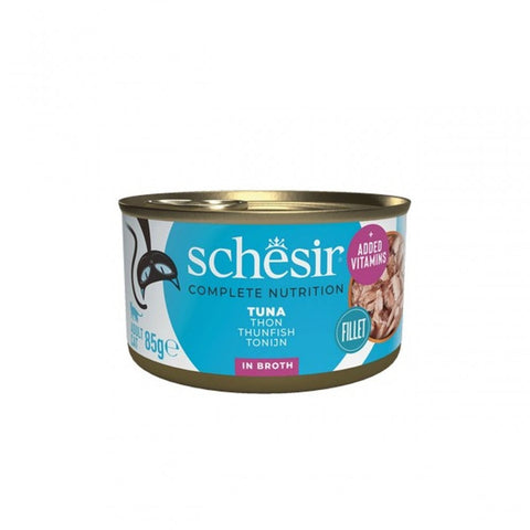 SCHESIR Complete Nutrition Tuna in Broth Cat Can - Pets Villa