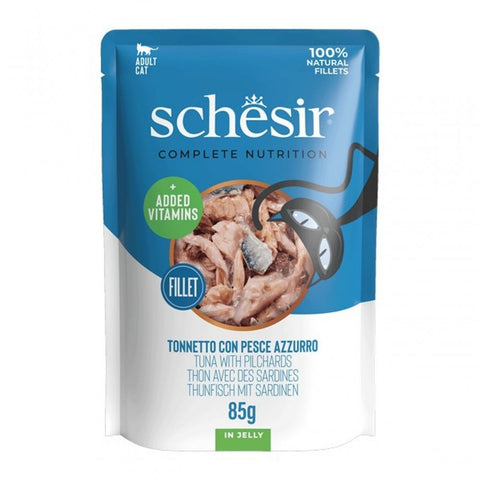 SCHESIR Complete Nutrition Tuna with Pilchards in Jelly - Pets Villa