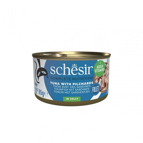 SCHESIR Complete Nutrition Tuna with Pilchards in Jelly Cat Can - Pets Villa