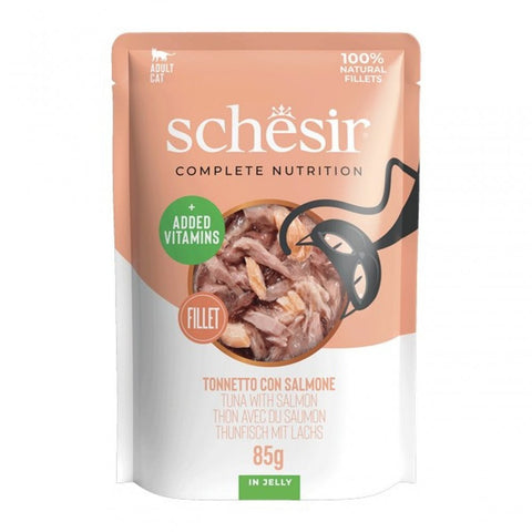 SCHESIR Complete Nutrition Tuna with Salmon in Jelly - Pets Villa
