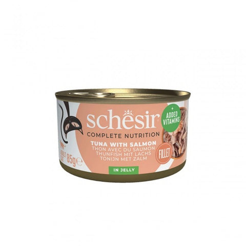 SCHESIR Complete Nutrition Tuna with Salmon in Jelly Cat Can - Pets Villa