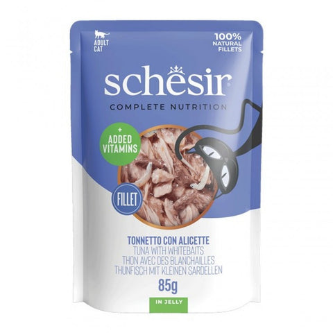 SCHESIR Complete Nutrition Tuna with Whitebaits in Jelly - Pets Villa
