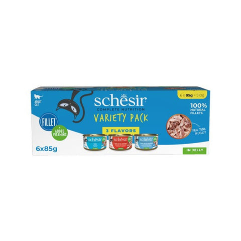 SCHESIR Fillet Variety Pack in Jelly 6x85g - Pets Villa
