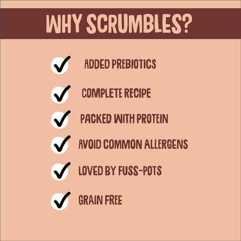 SCRUMBLES Wet Dog Food Poultry Variety 6x395g - Alternative product image showing advantages. This is a product of Pets Villa.
