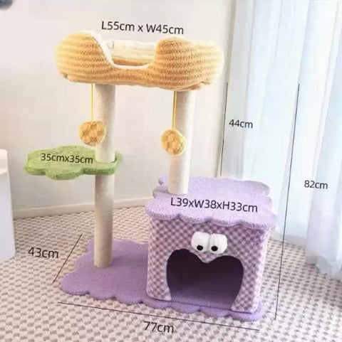 TOLEA Cosy Cloud Cat Tower - Pets Villa