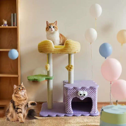 TOLEA Cosy Cloud Cat Tower - Pets Villa