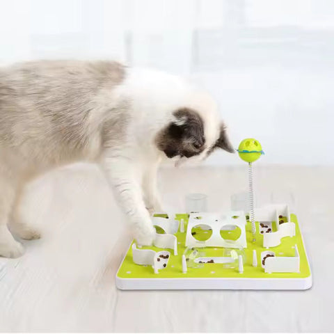 Adjustable difficulty levels in ALL FOR PAWS Interactive Treat Maze toy