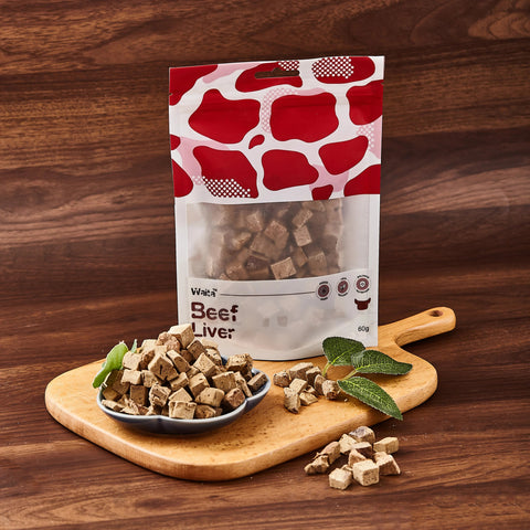 WAITA Freeze - Dried Beef Liver Cubes 60g - Pets Villa