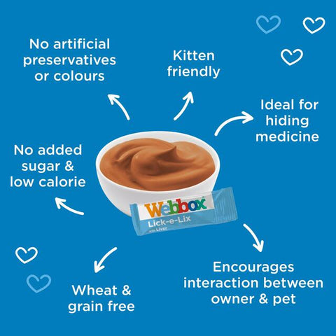 WEBBOX Lick - e - Lix with Liver Cat Treats - Pets Villa